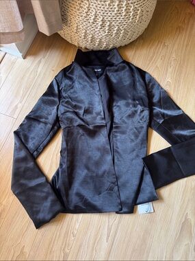 All the ways black satin top
